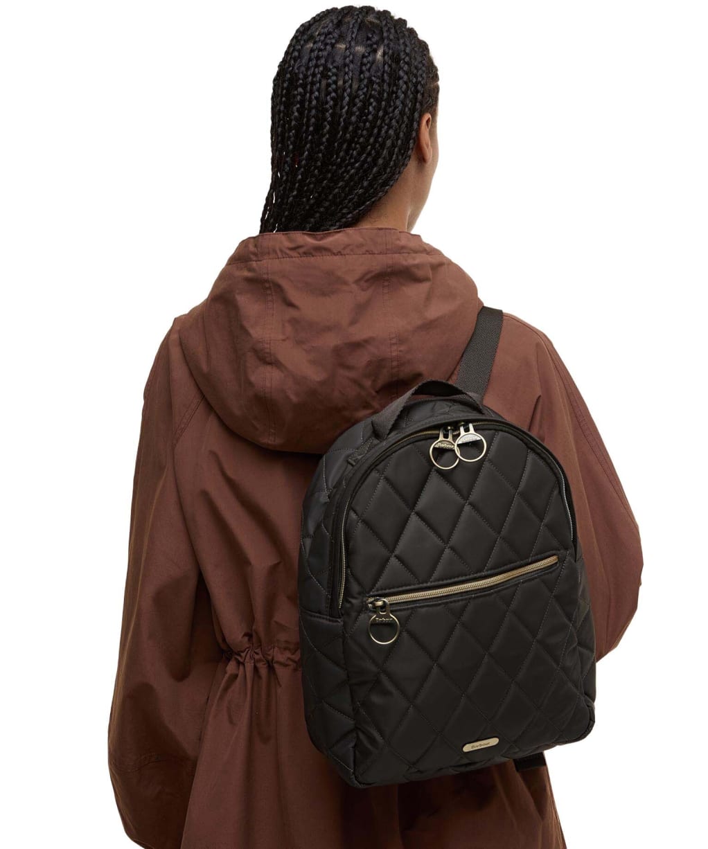 Women's Barbour Quilted Backpack - New Olive