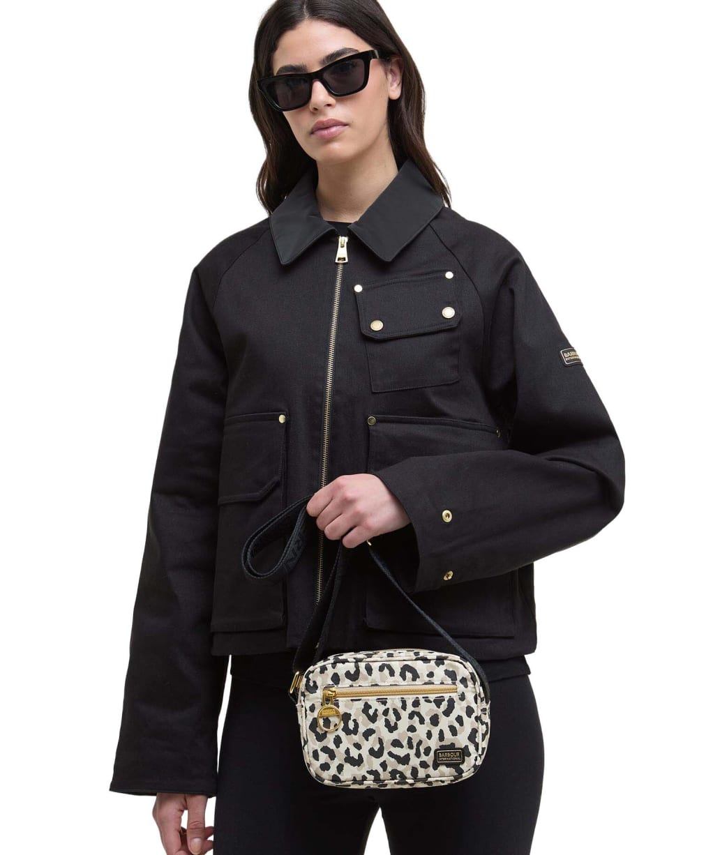Women's Barbour International Boulevard Micro Crossbody Bag - Jasmine Leopard