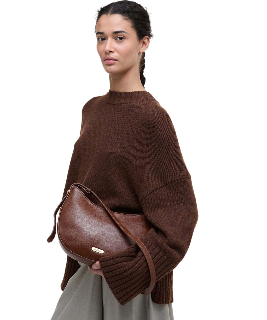 Women's Barbour Sorrel Leather Sling Bag - Brown
