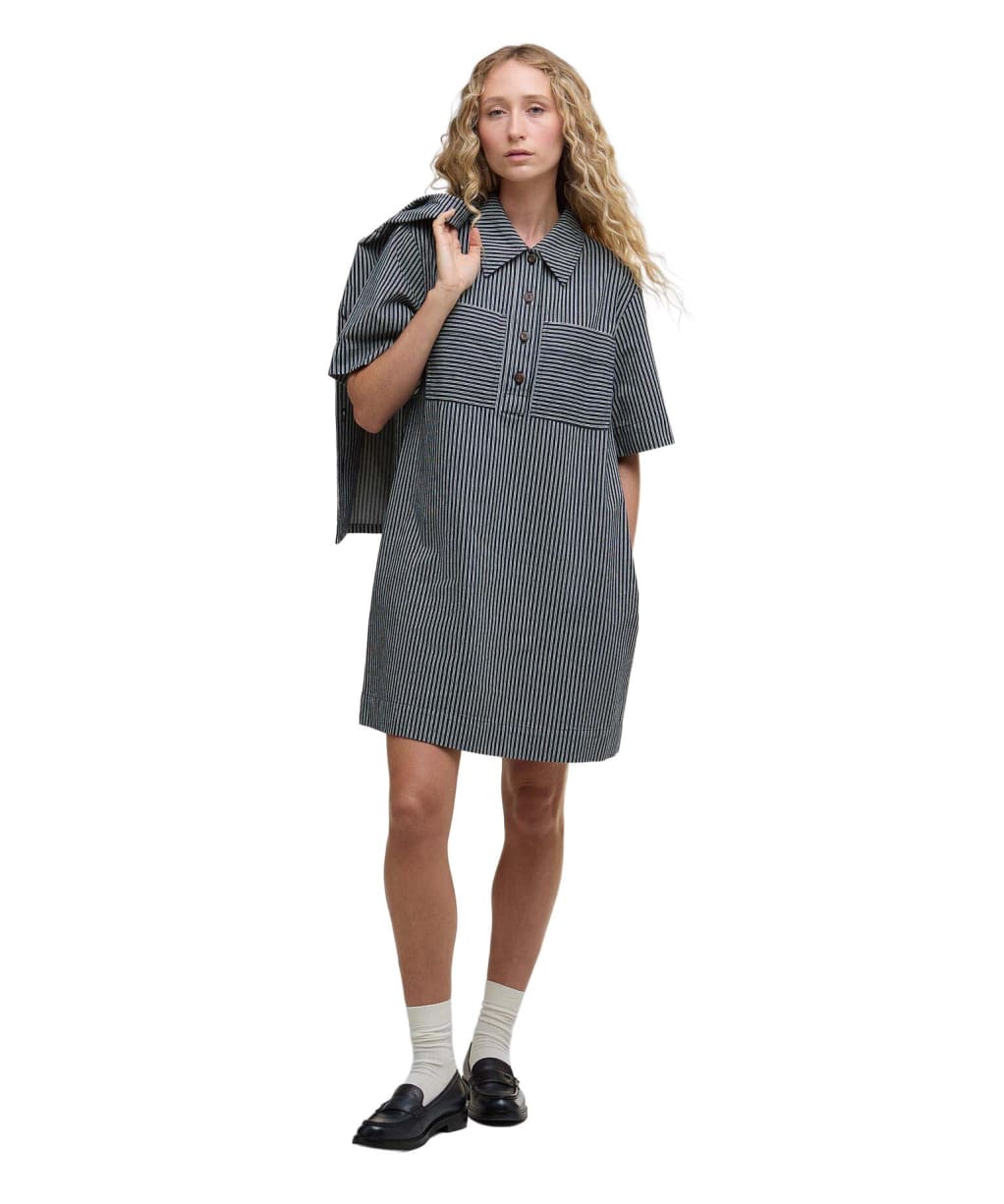 Women's Barbour Sonia Mini Dress - Navy / Salt Stripe
