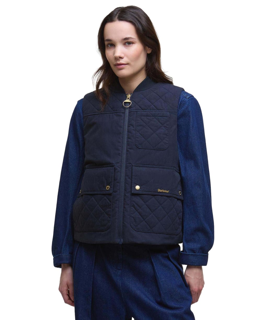 Women's Barbour Theodora Gilet - Dark Navy