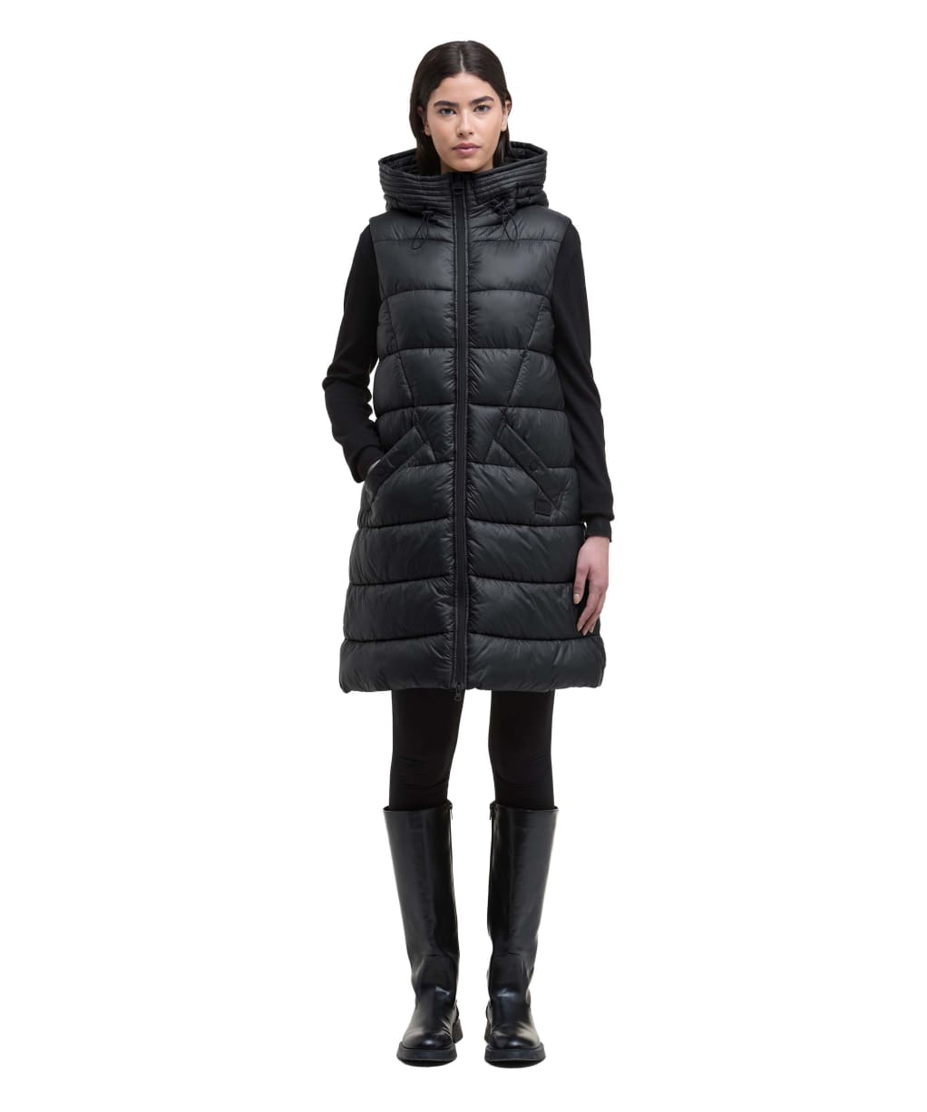 Women's Barbour International Cecilla Puffer Gilet - Black