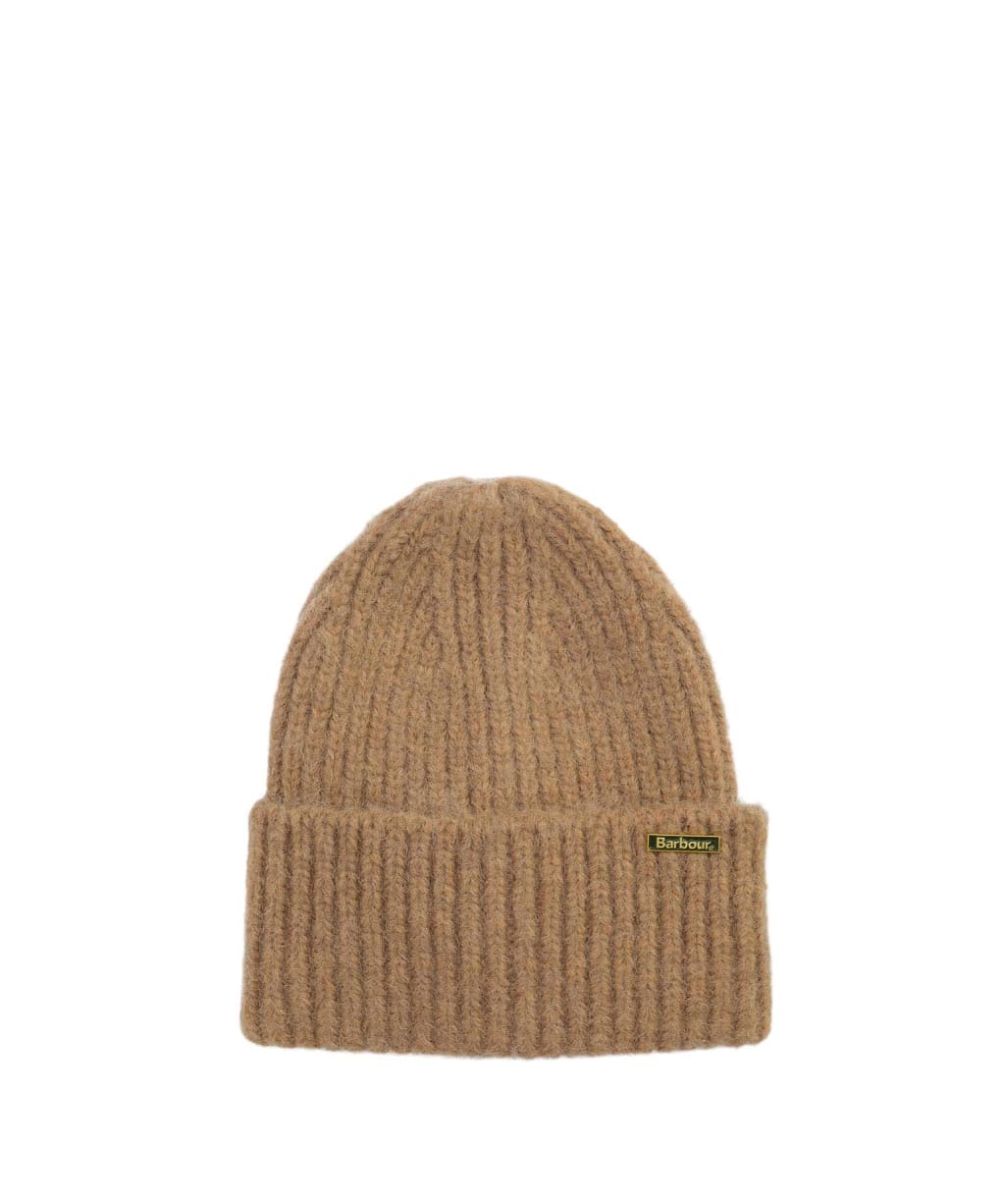 Women's Barbour Meryl Beanie Hat - Military Brown