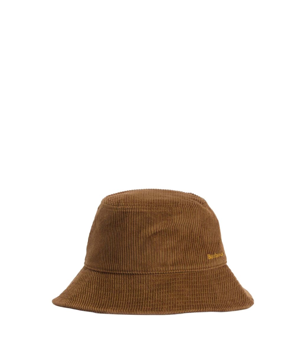 Women's Barbour Ebberston Cord Bucket Hat - Military Brown