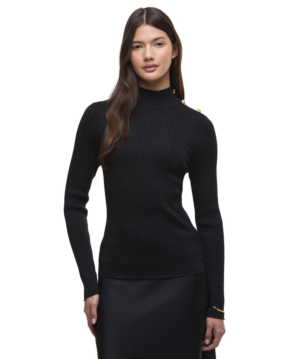 Women's Barbour International Stella Knitted Jumper - Black