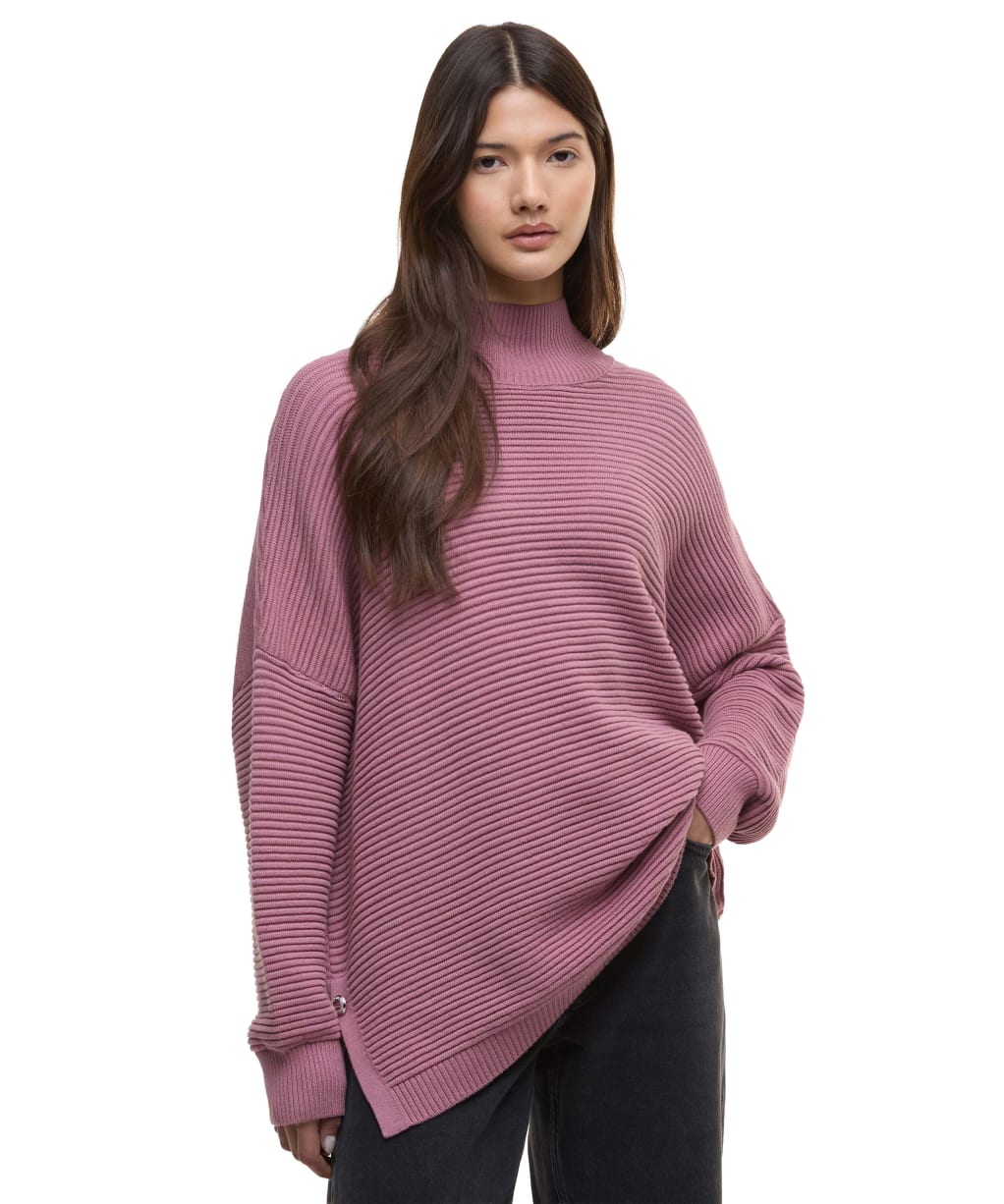 Women's Barbour International Kaia Knitted Jumper - Raspberry