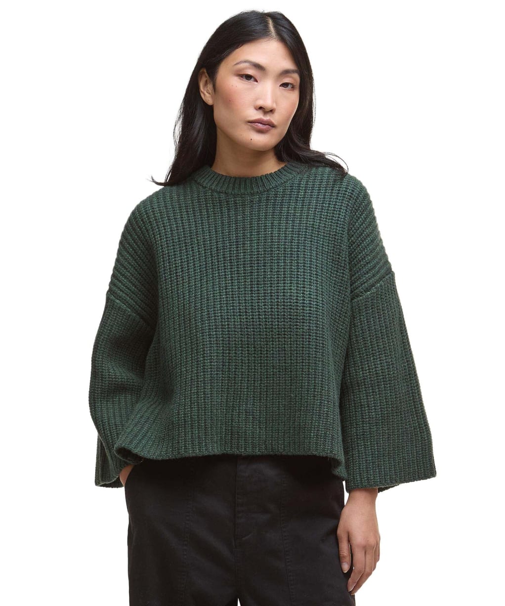 Women's Barbour Lilian Knitted Jumper - Olive