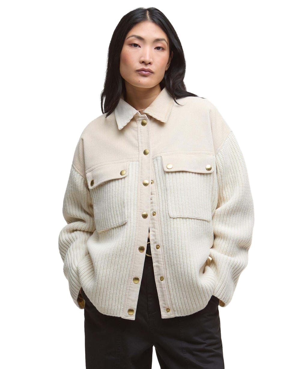 Women's Barbour Maxine Knitted Cardigan - Birch