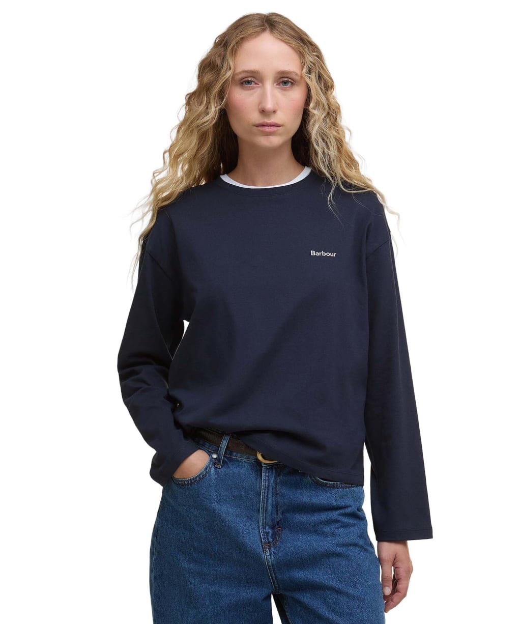 Women's Barbour Lavensdale Top - Navy