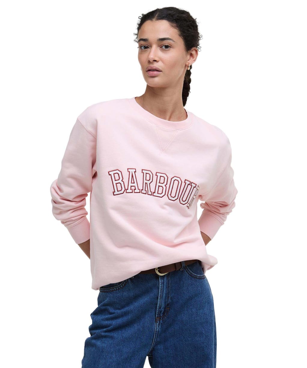 Women's Barbour Northumberland Sweatshirt - Pink Blush