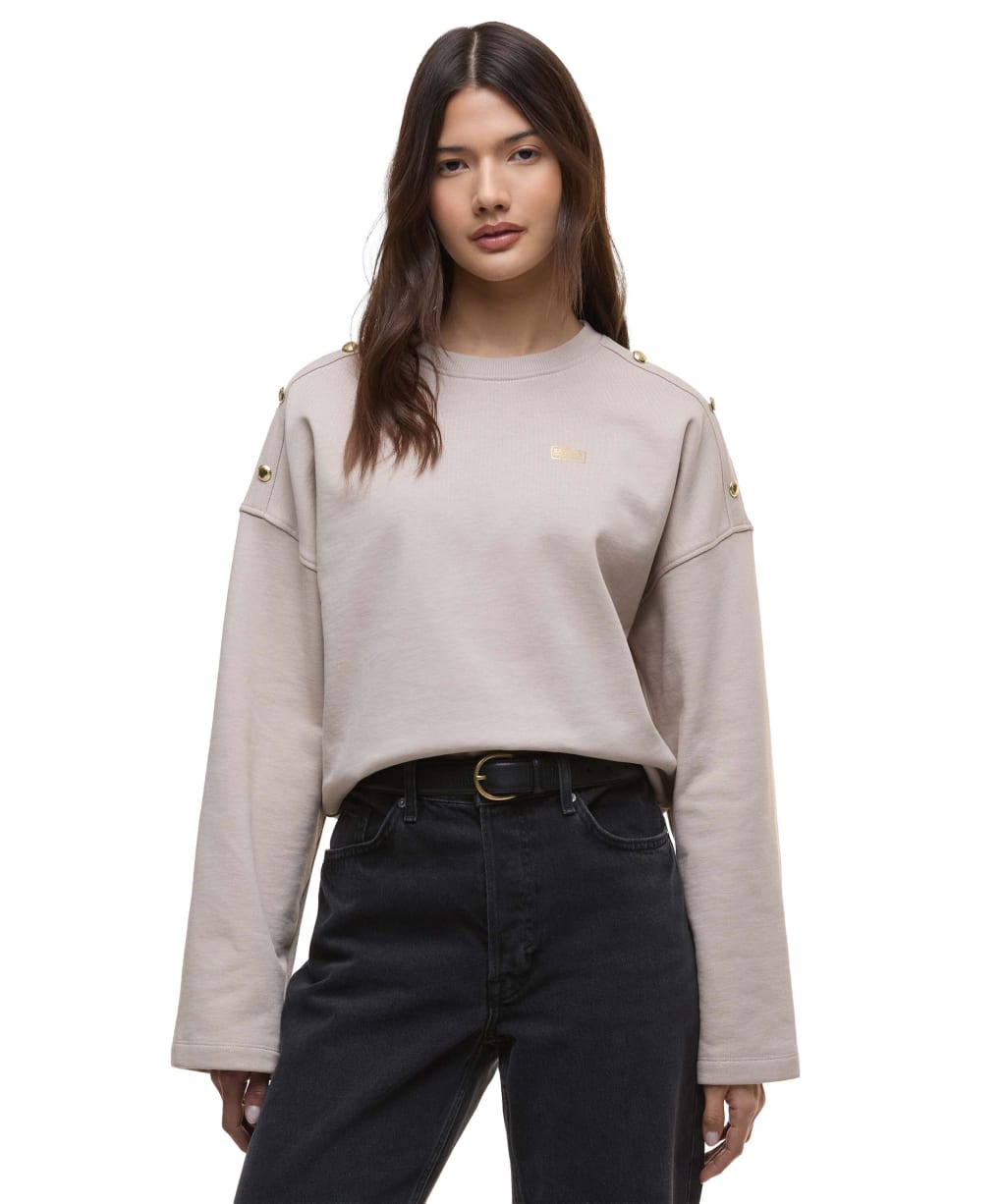 Women's Barbour International Juliana Sweatshirt - Oat