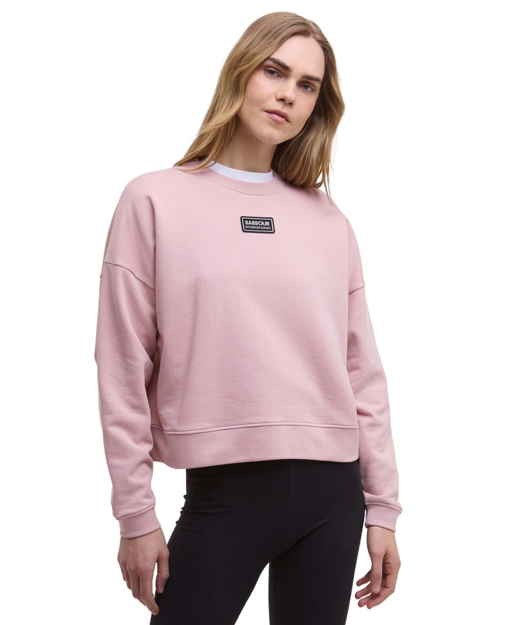 Women's Barbour International Imogen Sweatshirt - Pale Mauve
