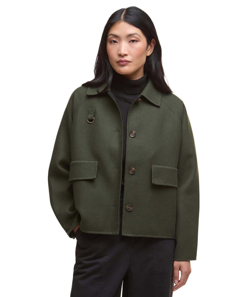 Women's Barbour Leonie Overshirt - Olive