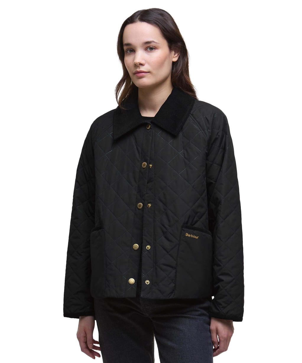 Women's Barbour Anise Quilted Jacket - Black / Ancient 
