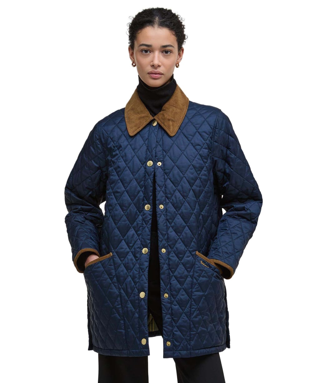 Women's Barbour Icons Modern Liddesdale Quilted Jacket - Navy / Classic
