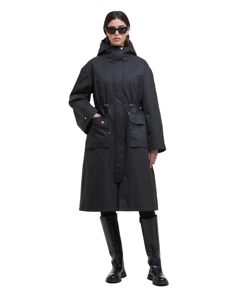 Women's Barbour International Gabriella Showerproof Jacket - Black