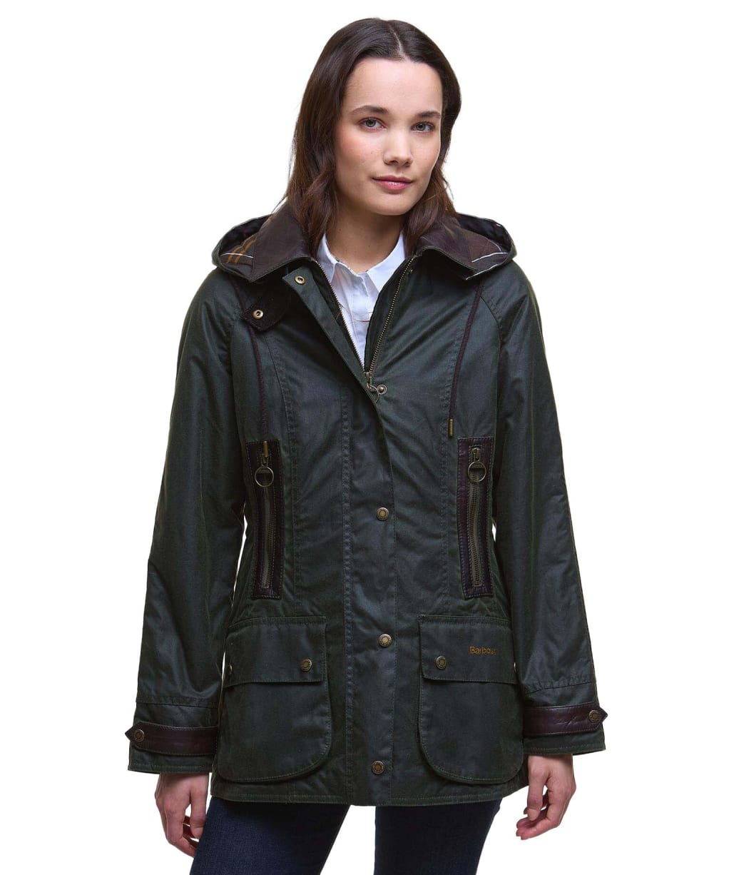 Women's Barbour Ivy Wax Jacket - Fern