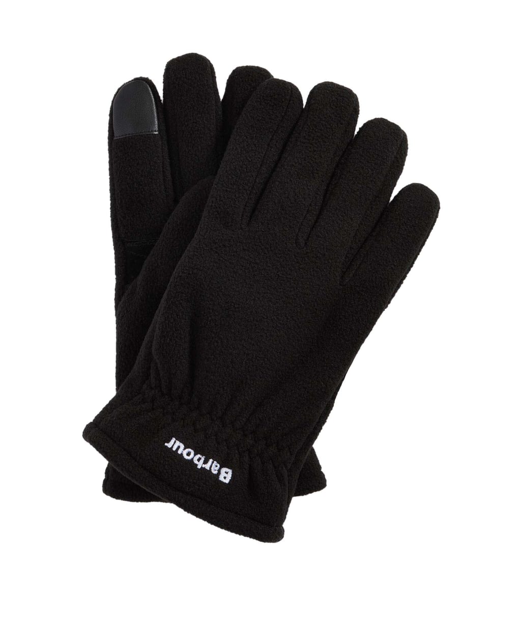 Men’s Barbour Coalford Fleece Gloves - Black 2