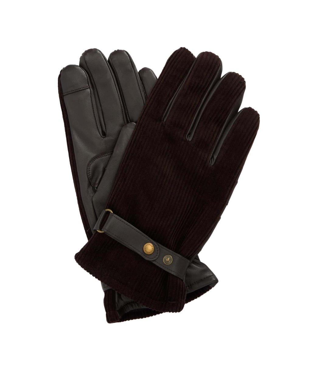 Men's Barbour Nelson Gloves - New Brown
