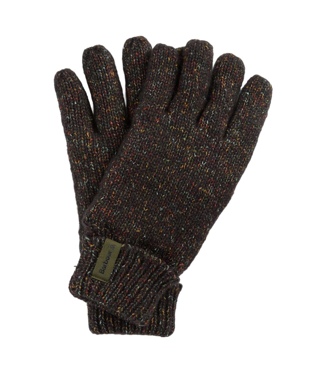 Men's Barbour Eston Knitted Gloves - Forest Green