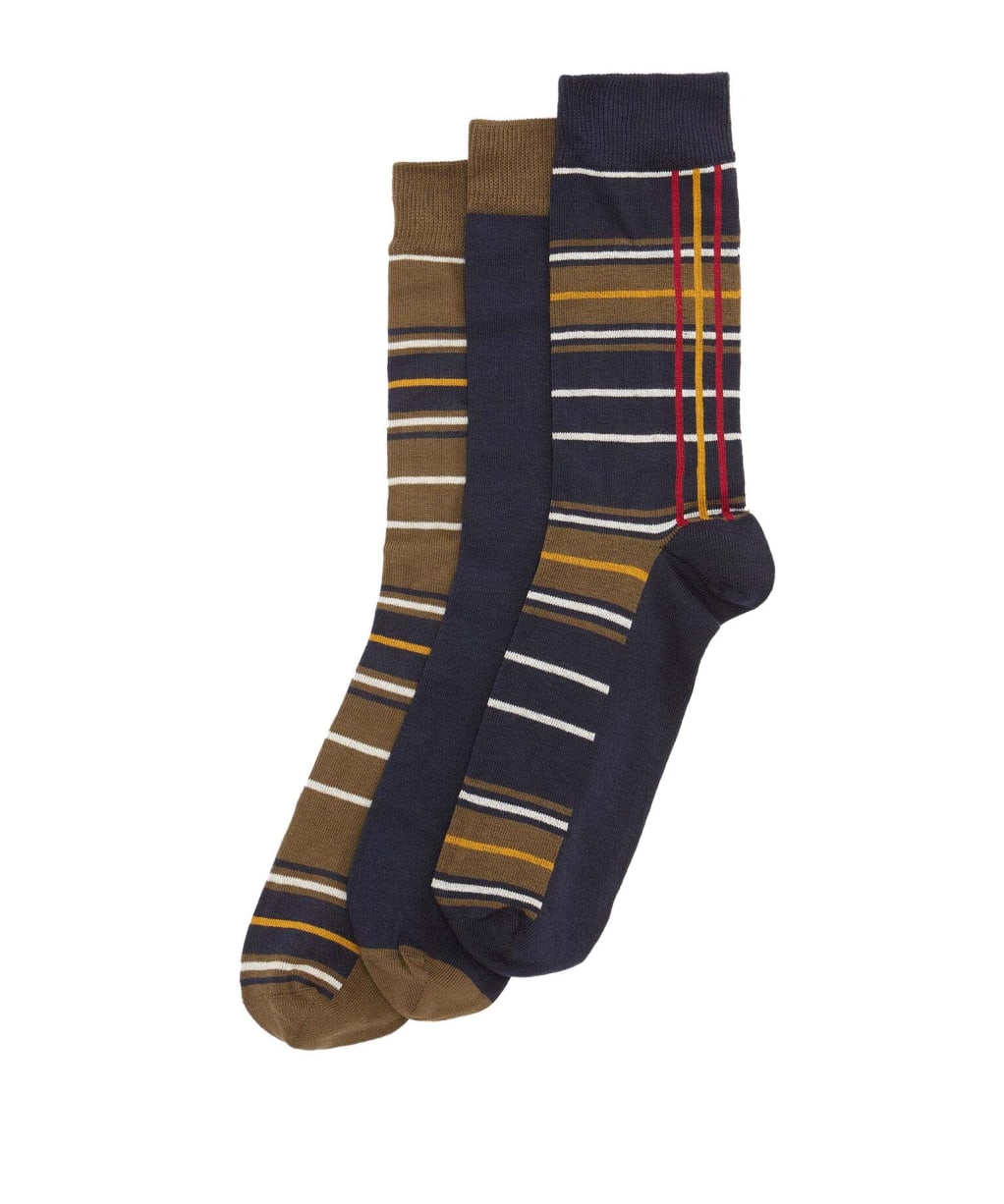 Men's Barbour Tartan Sock Gift Box - Classic Tartan