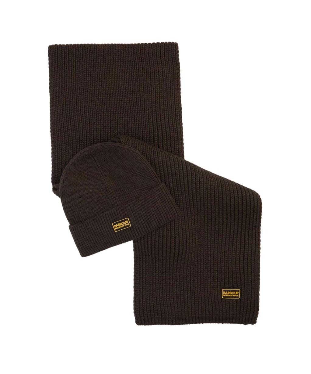 Men's Barbour International Sweeper Legacy Beanie Set - Sage