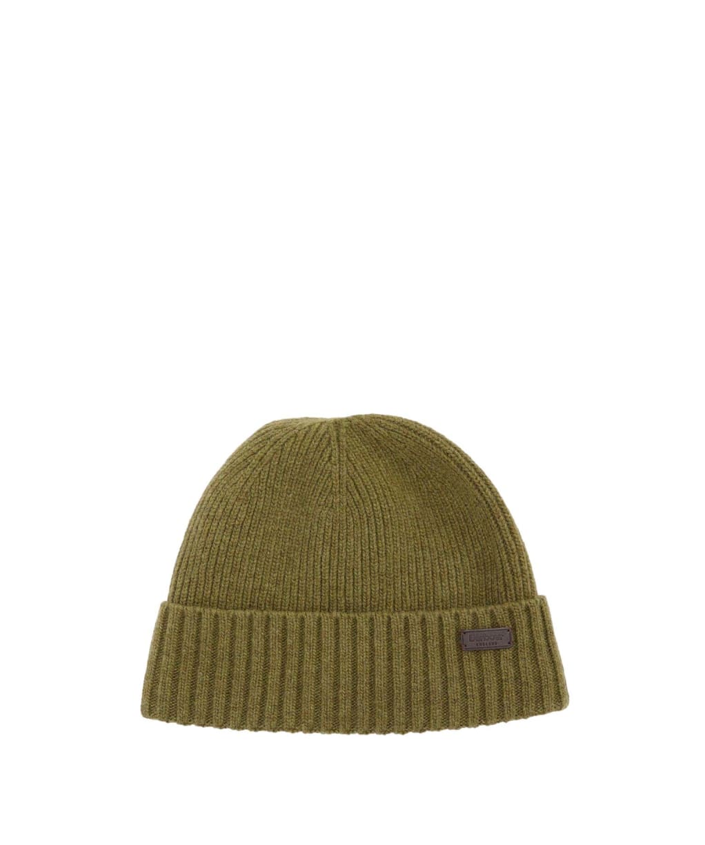 Men's Barbour Carlton Beanie Hat - Light Moss