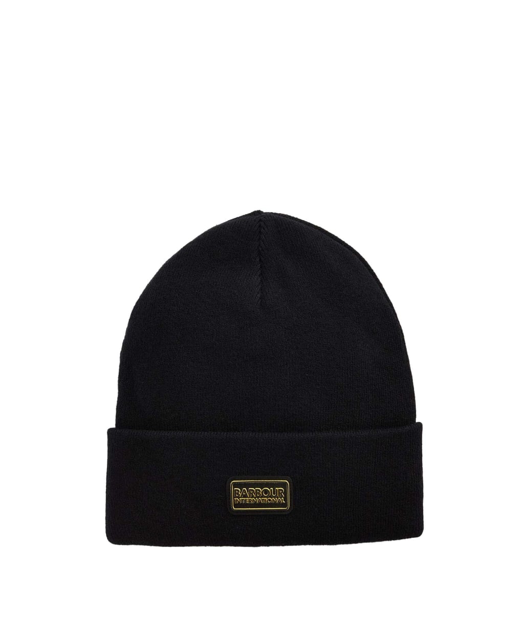 Men's Barbour International Sensor Legacy Beanie - Black / Shadow