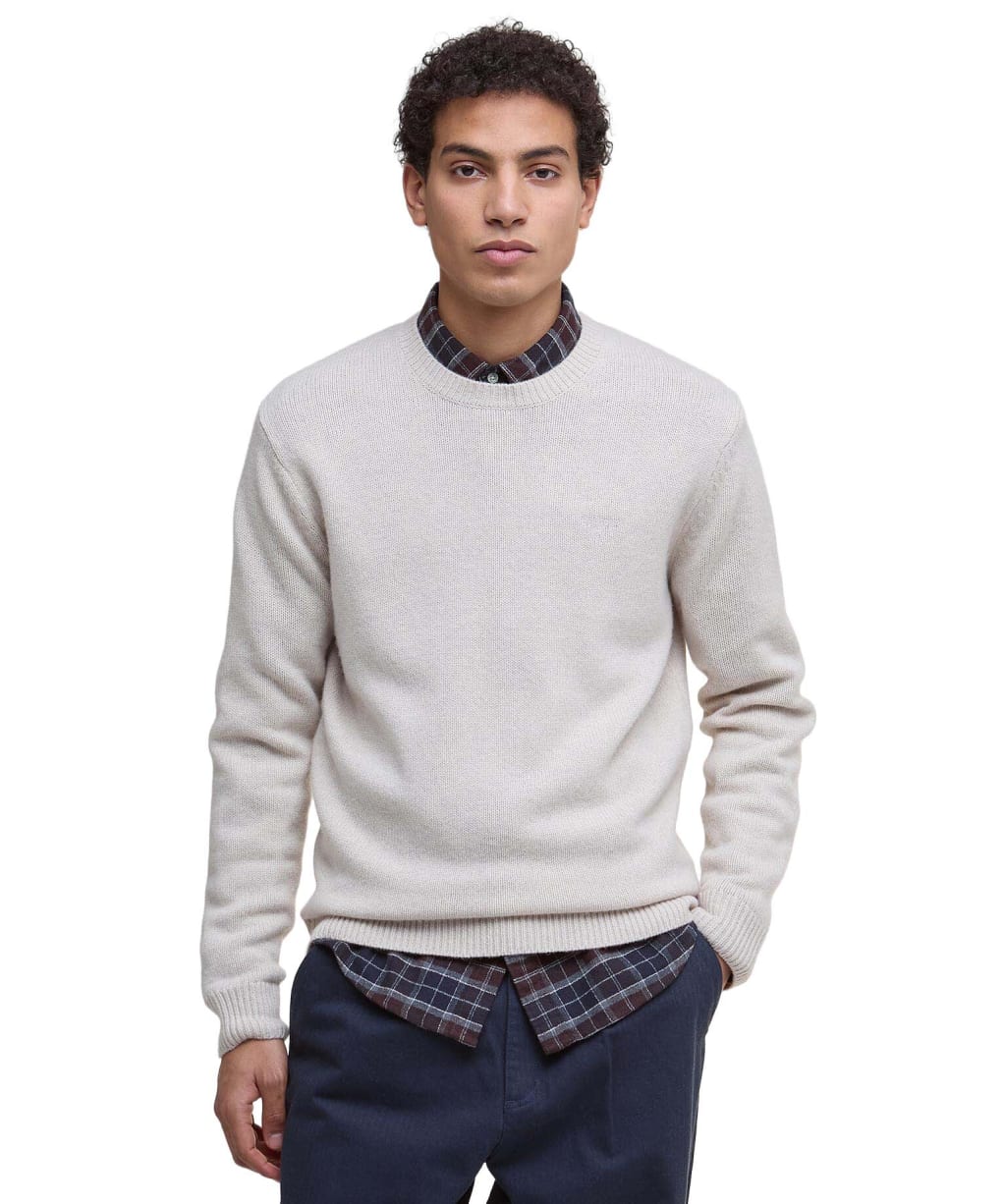 Men's Barbour Covent Crew Neck Jumper - Mist Marl
