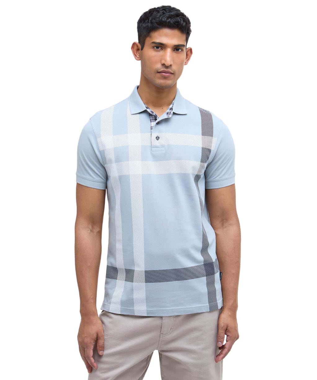 Men’s Barbour Blaine Polo Shirt - Mineral Blue
