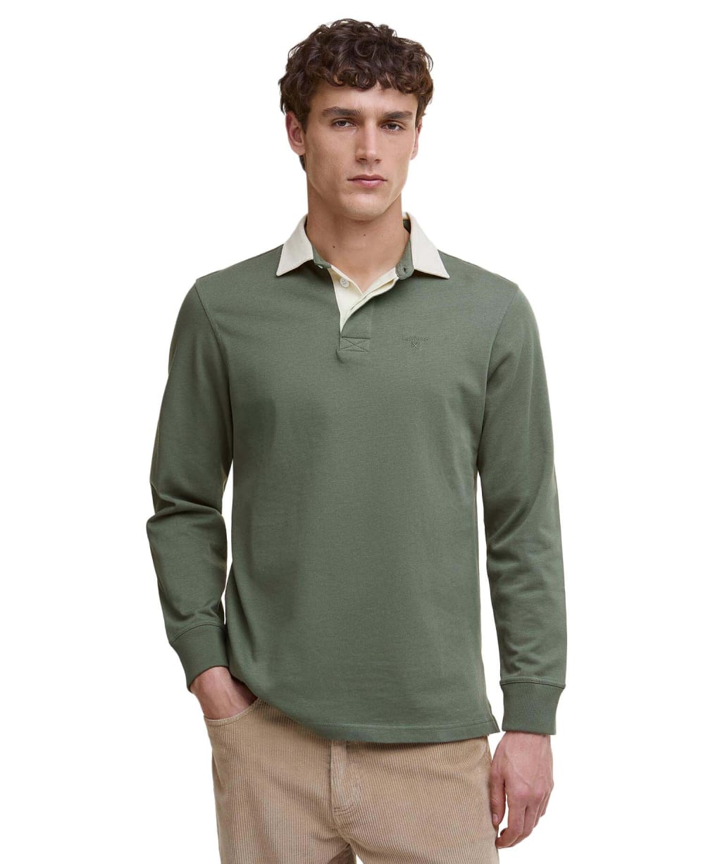 Men's Barbour Howtown Rugby Shirt - Thyme