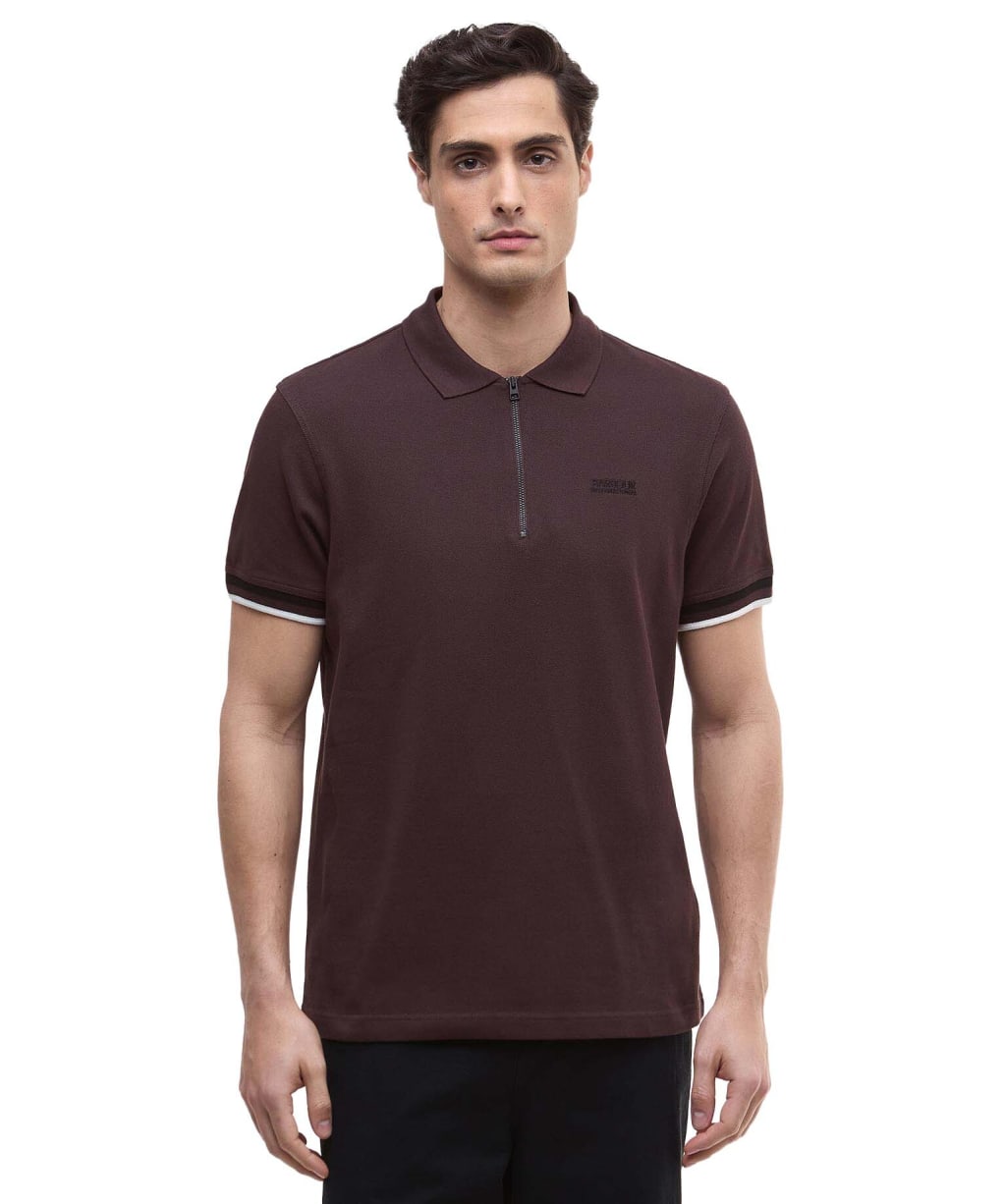 Men's Barbour International Buxton Polo Shirt - Java Red