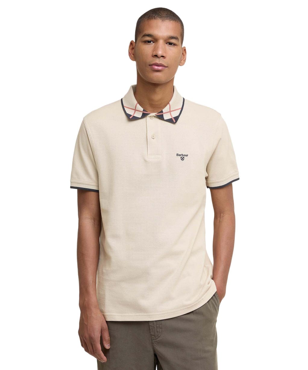 Men's Barbour Brodie Tailored Polo Shirt - Mist