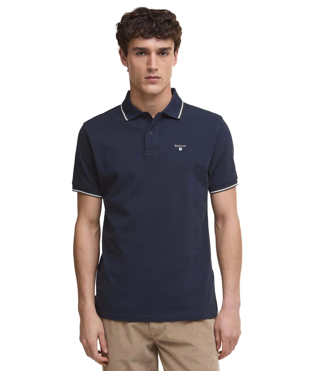 Men's Barbour Fielding Tailored Polo Shirt - Navy
