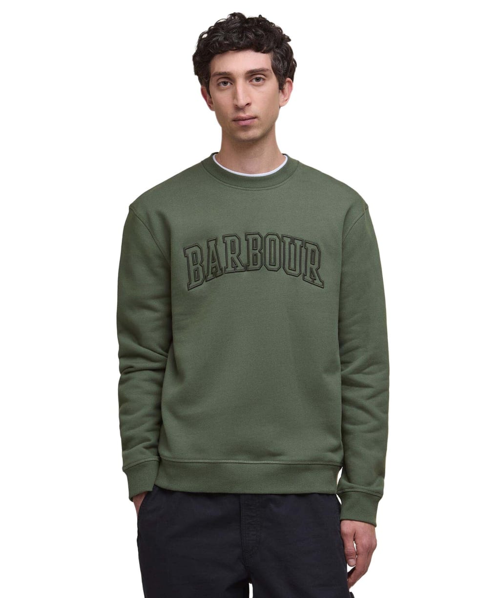 Men's Barbour Cragwell Relaxed Crew Neck Sweatshirt - Thyme