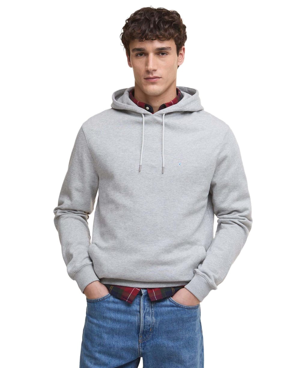 Men's Barbour Beckhill Over The Head Hoodie - Grey Marl