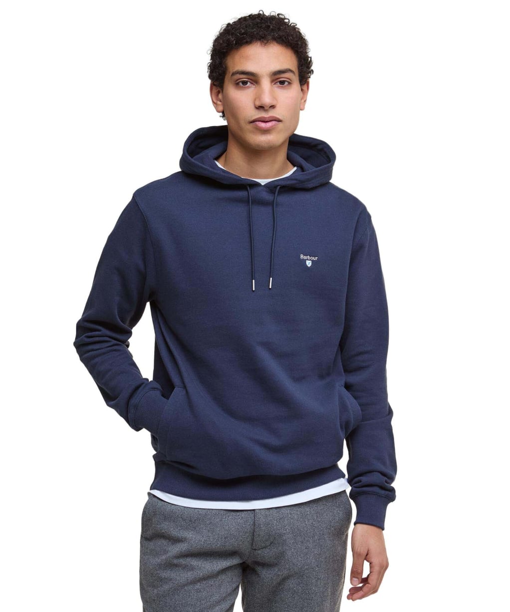 Men's Barbour Beckhill Over The Head Hoodie - Navy