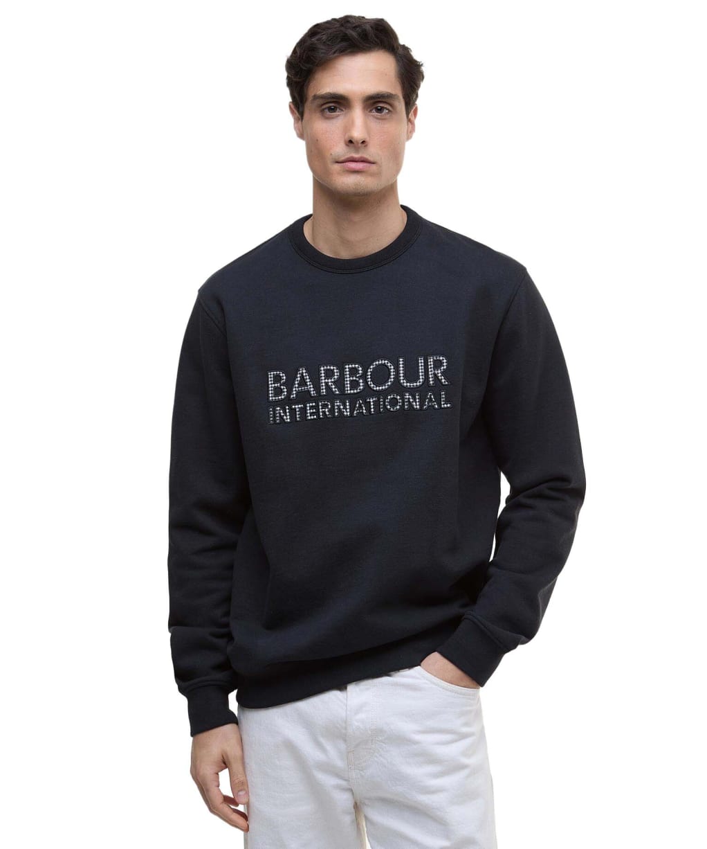 Men's Barbour International Bertie Blackstreak Logo Sweatshirt - Black