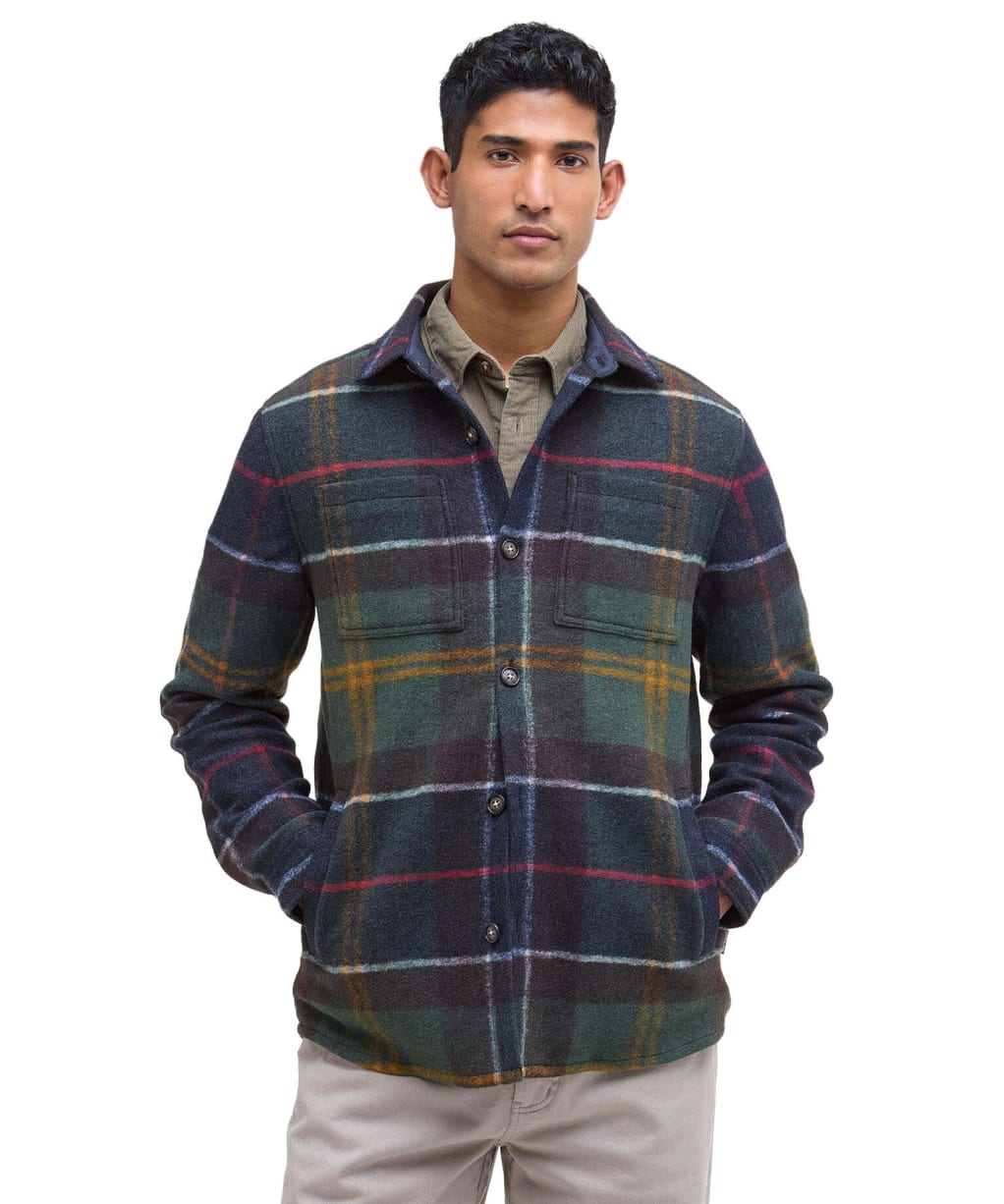 Men's Barbour Chapter Tailored Check Overshirt - Classic Tartan