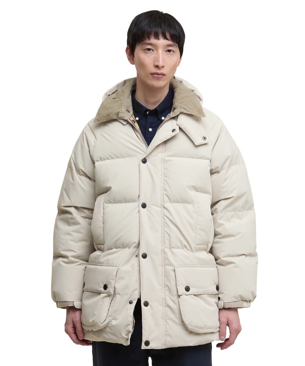 Men's Barbour Oversized Down Beaufort Puffer Jacket - Mist