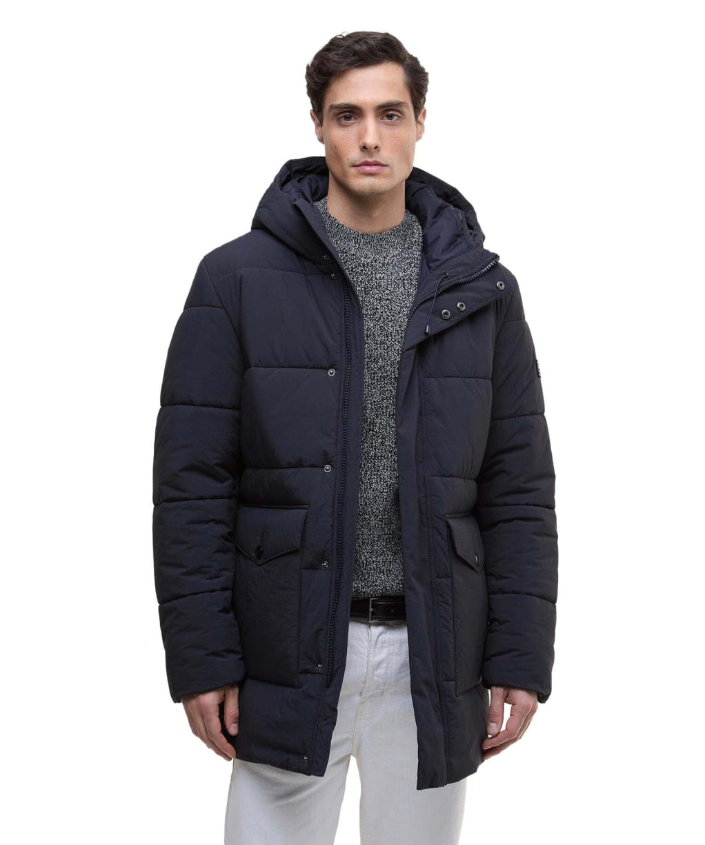 Men's Barbour International Sutley Quilted Jacket - Dark Navy