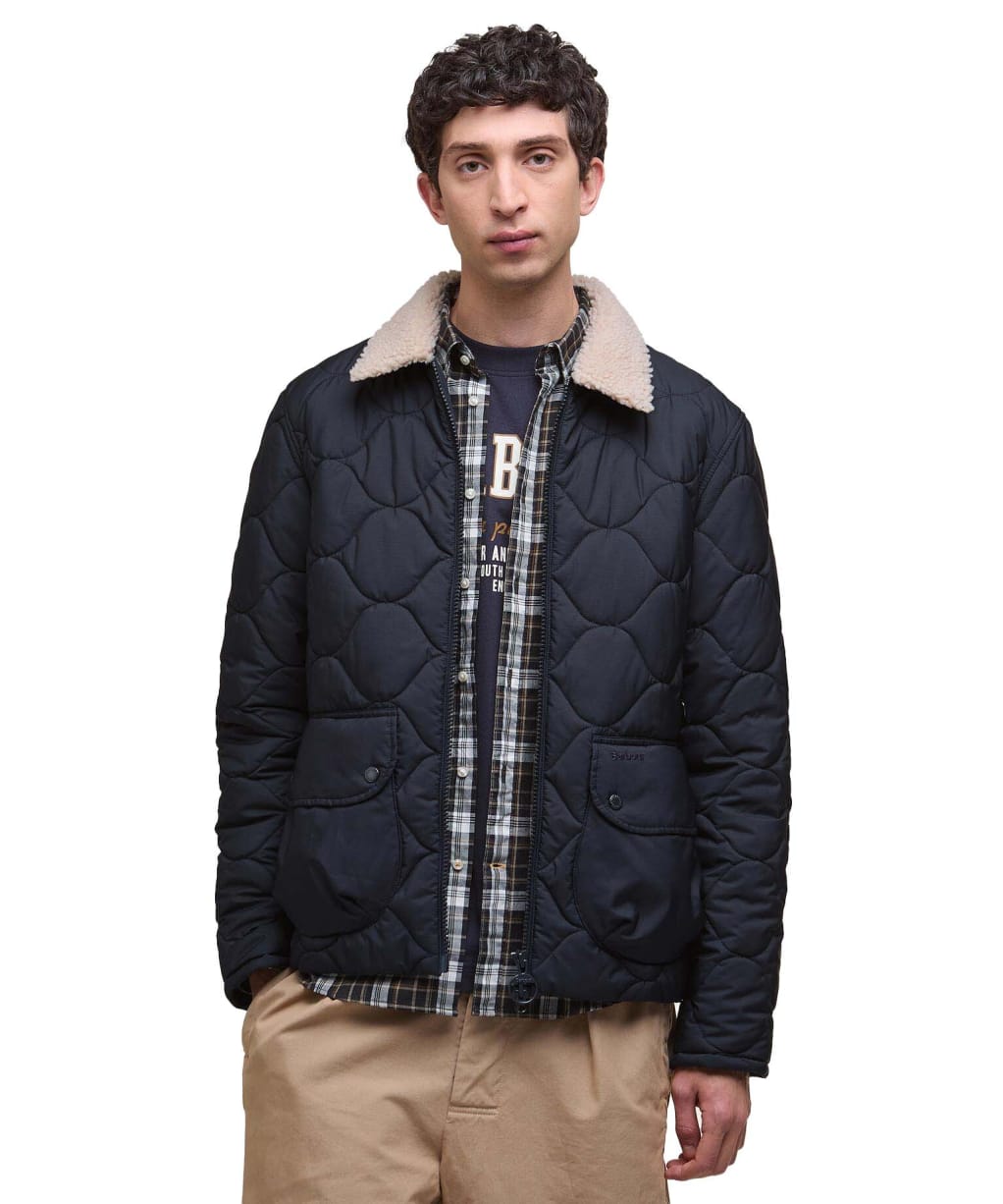Men's Barbour Jig Quilted Jacket - Navy