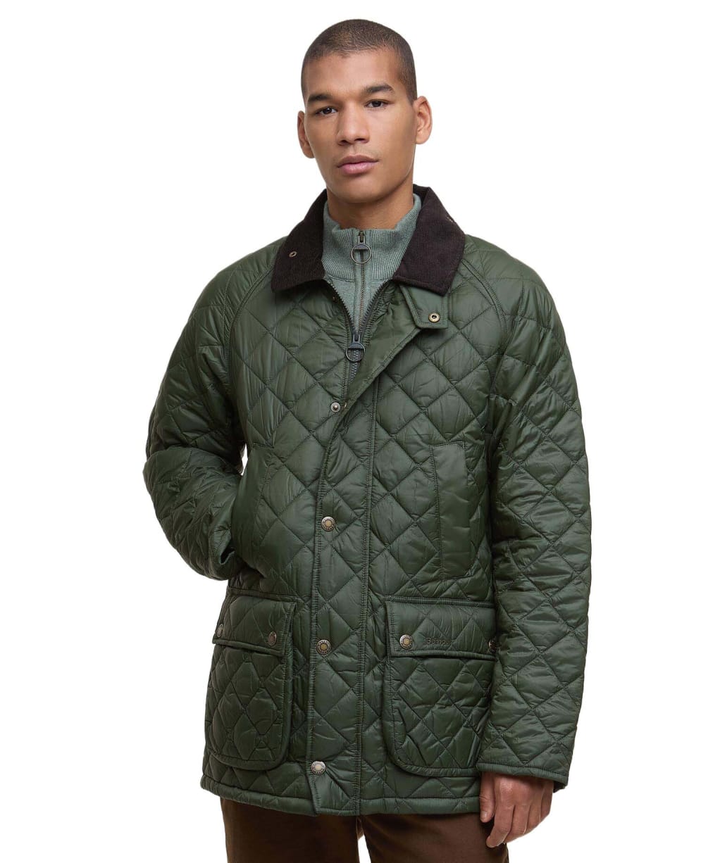 Men's Barbour Essential Bedale Quilted Jacket - Sage