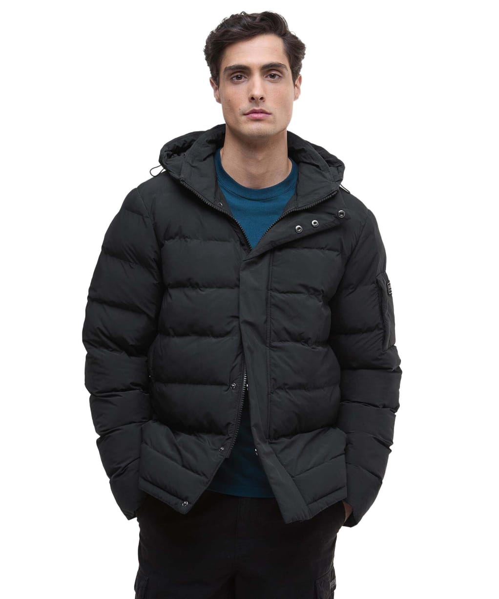 Men's Barbour International Daleson Puffer Jacket - Black