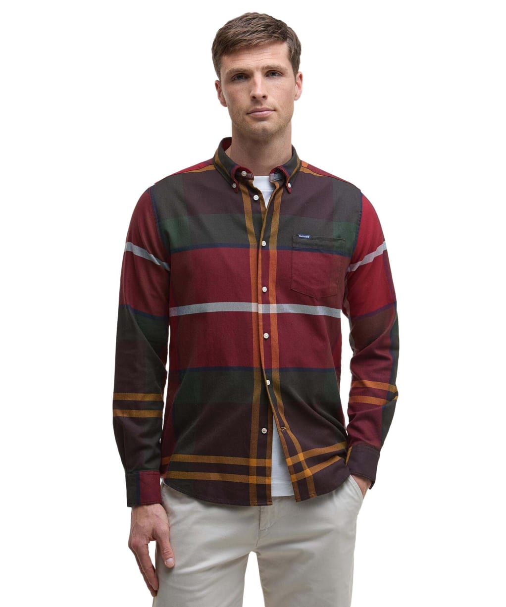 Men’s Barbour Dunoon Tailored Shirt - Winterberry Tartan
