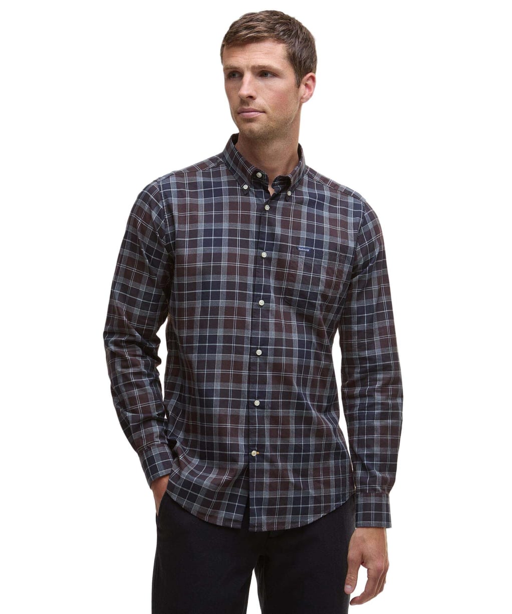 Men’s Barbour Wetherham Tailored Shirt - Midnight Oak Tartan