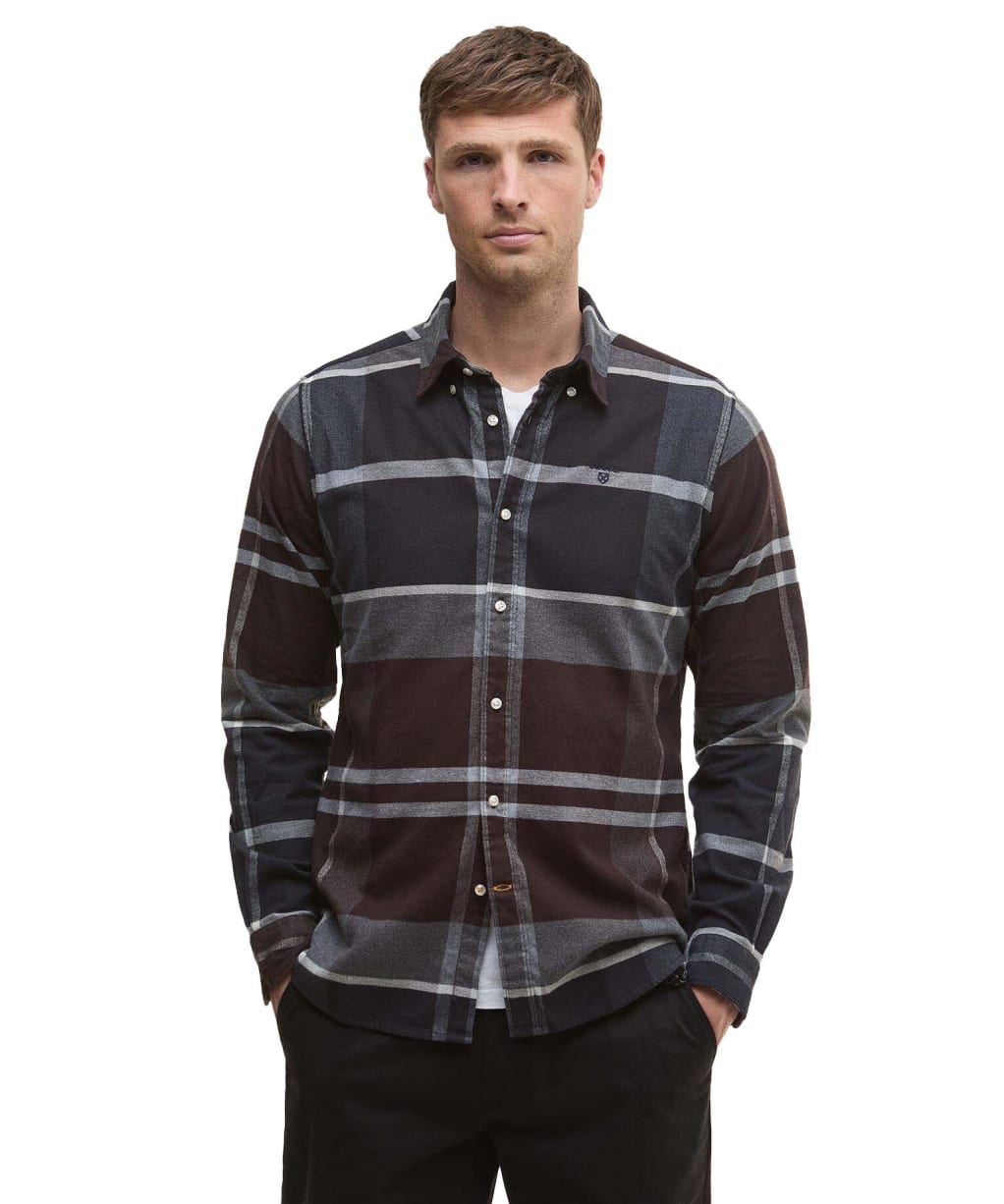 Men’s Barbour Iceloch Tailored Shirt - Midnight Oak Tartan