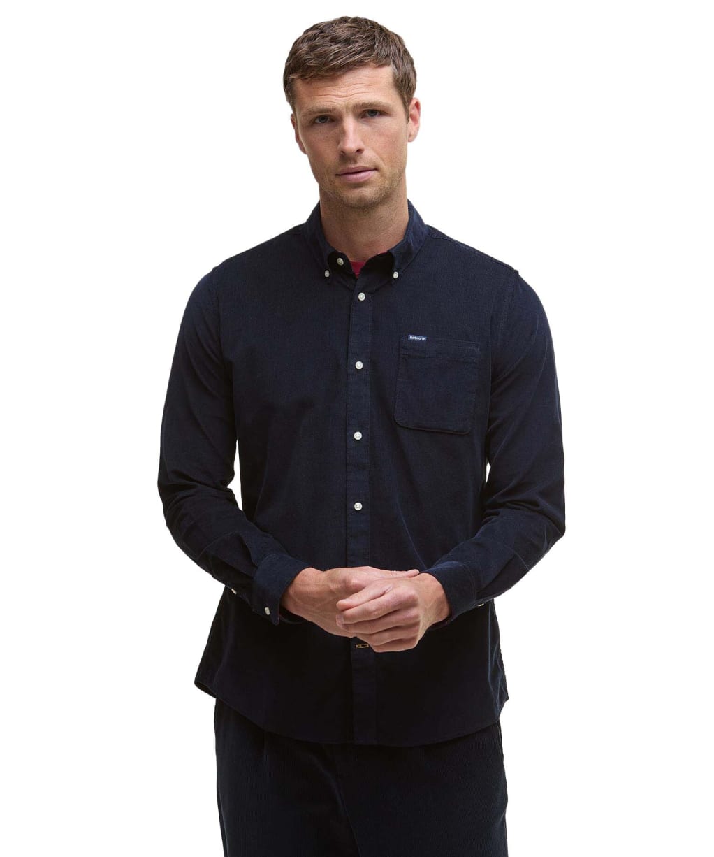 Men’s Barbour Ramsey Tailored Shirt - Navy / Red