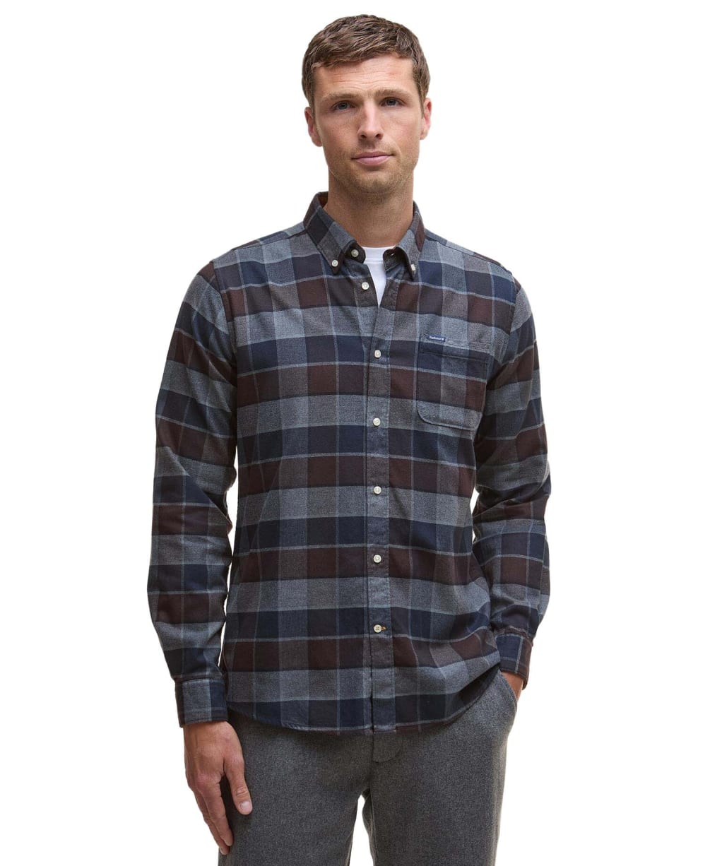 Men’s Barbour Valley Tailored Shirt - Dark Oak