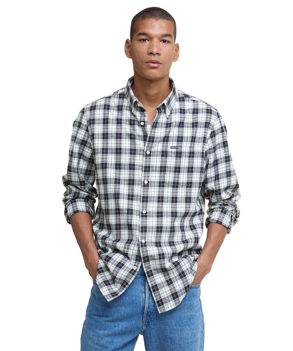 Men's Barbour Lanark Tartan Tailored Shirt - Riverstone Tartan